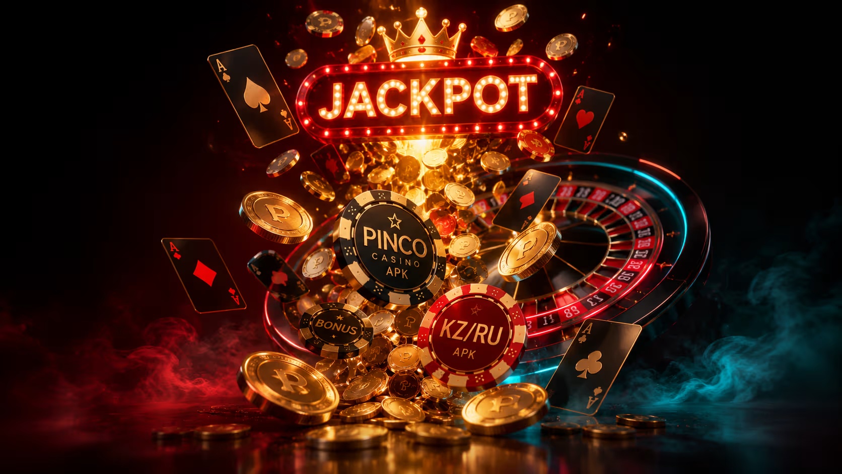 Джекпот и игровые элементы Pinco apk